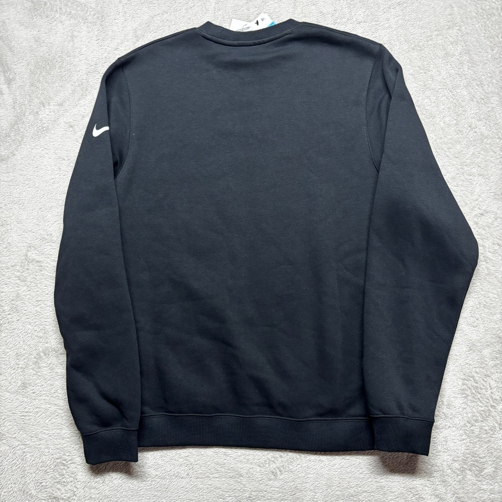 Nike Atlanta Falcons Sweatshirt Mens M Black Club Fleece Crew Pullover Swoosh - Picture 4 of 7
